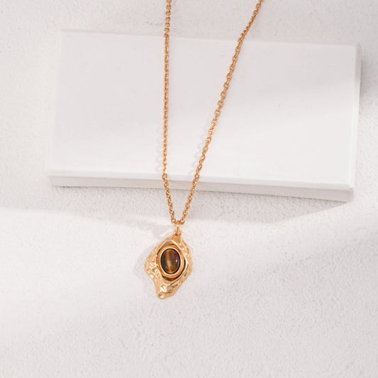 Tiger's Eye Stone Necklace